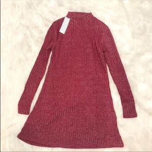 Urban Outfitters Burgundy Red sparkly dress